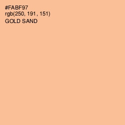 #FABF97 - Gold Sand Color Image